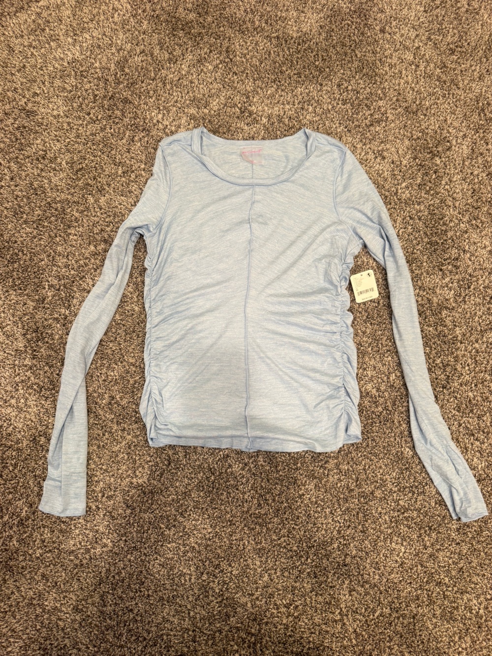 FP Movement x HATCH Bluebell Ruched Maternity Long Sleeve Top Size M NWT